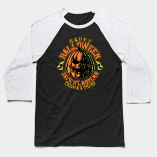 Halloween - Pumpkin Jack O' Lantern Illustration Baseball T-Shirt